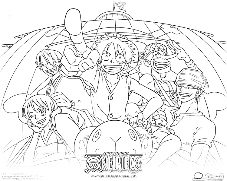 one piece coloring pages