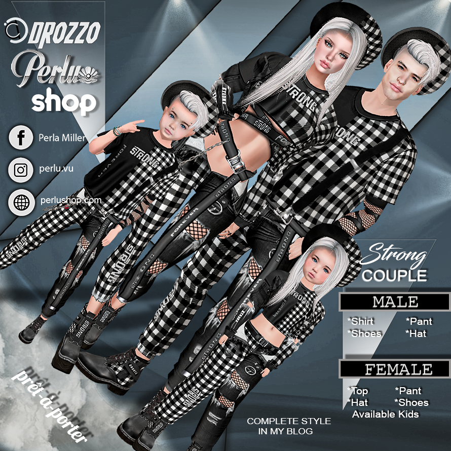 STRONG PLAID COUPLE BUNDLE - PERLU | DROZZO SHOP