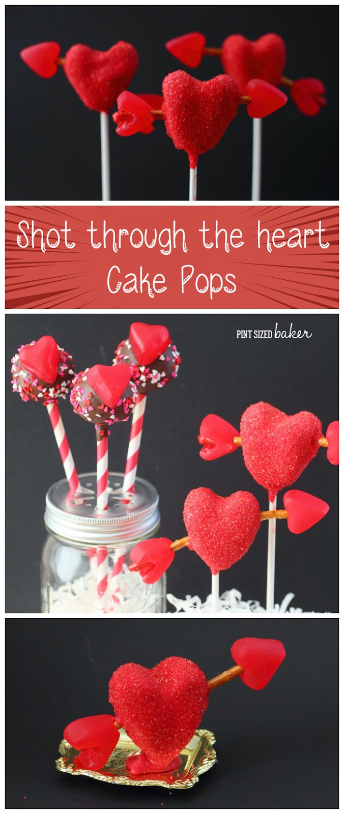 Give your Valentine something to remember! Shooting arrow cake pops are a sure fire way to his heart!