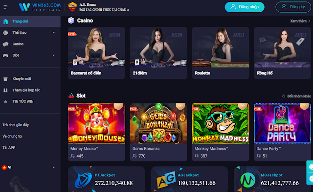 Tham gia casino trực tuyến tại Win365 như thế nào