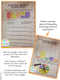 Little Fox Teaching: Fraction Action: Skittles Math!