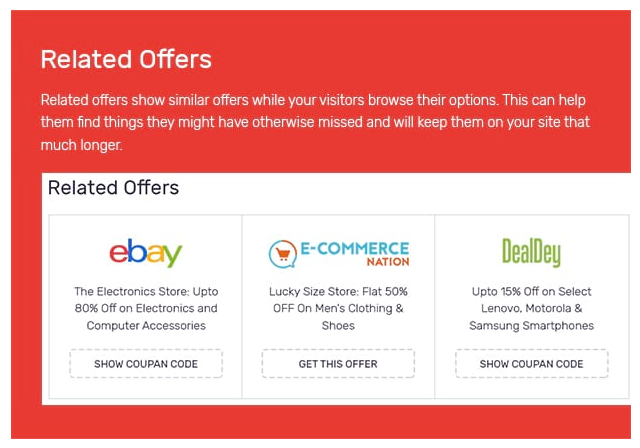 Wordpress Coupon Theme Related Offers