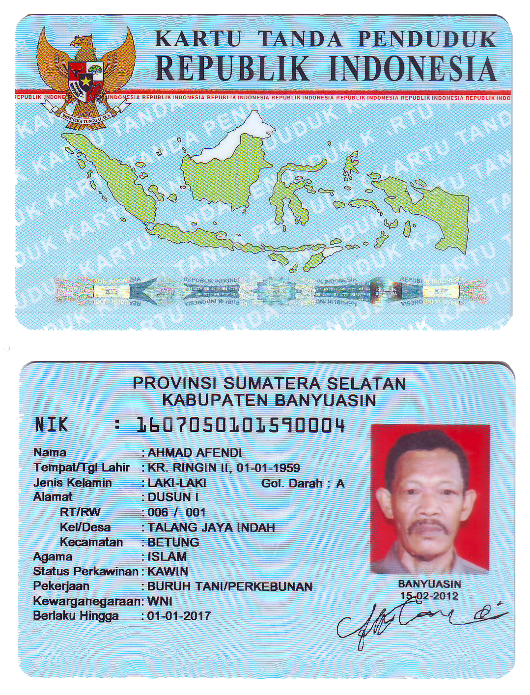 Contoh E-ktp Indonesia - Contoh Miri