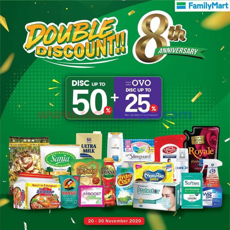 Family Mart Promo Double Discount 8 th Anniversary* - scanharga