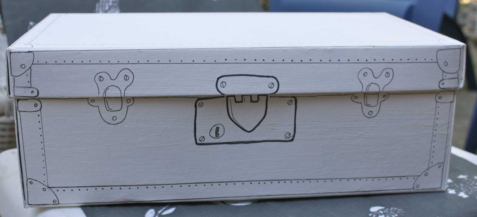 Joy and Whims DIY Shoe Box into a Vintage Suit Case