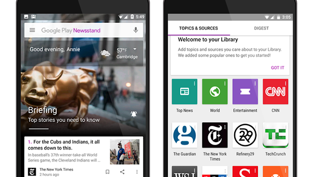 Google Play Newsstand Gets Makeover; Launches on Web