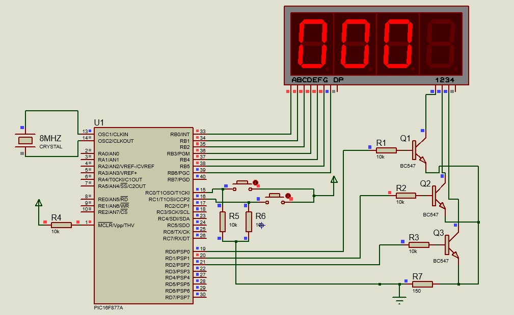 Make Counter use seven segment display and PIC Microcontroller - MINA