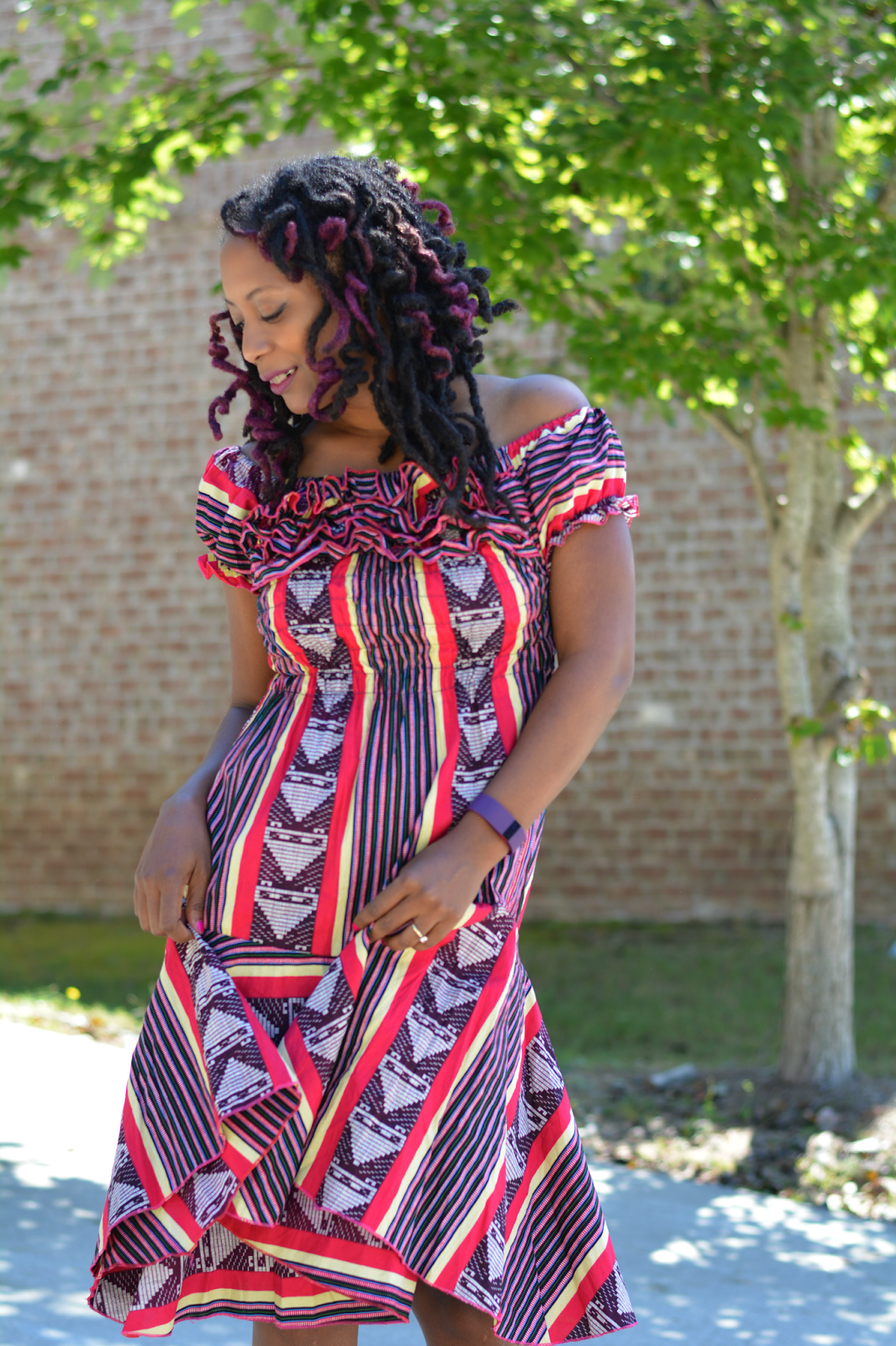 ankara print dress