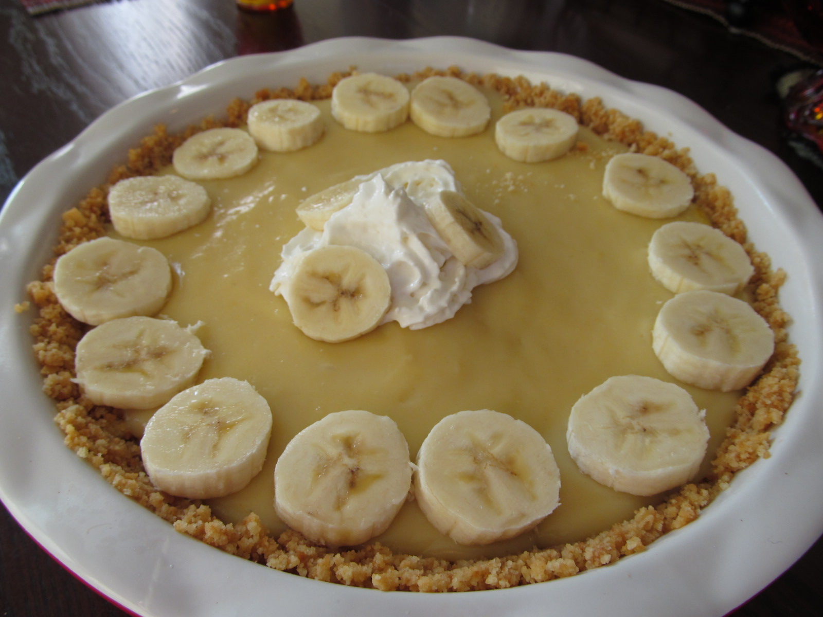 Sugarplum's Kitchen Banana Cream Pie with Vanilla Wafer Crust
