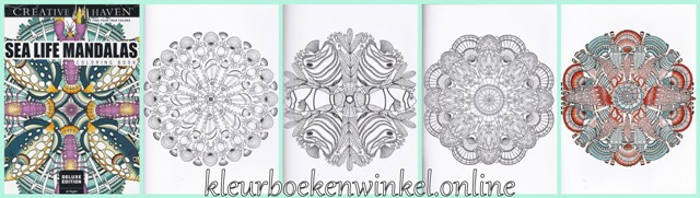 kleurboeken  sea life mandalas