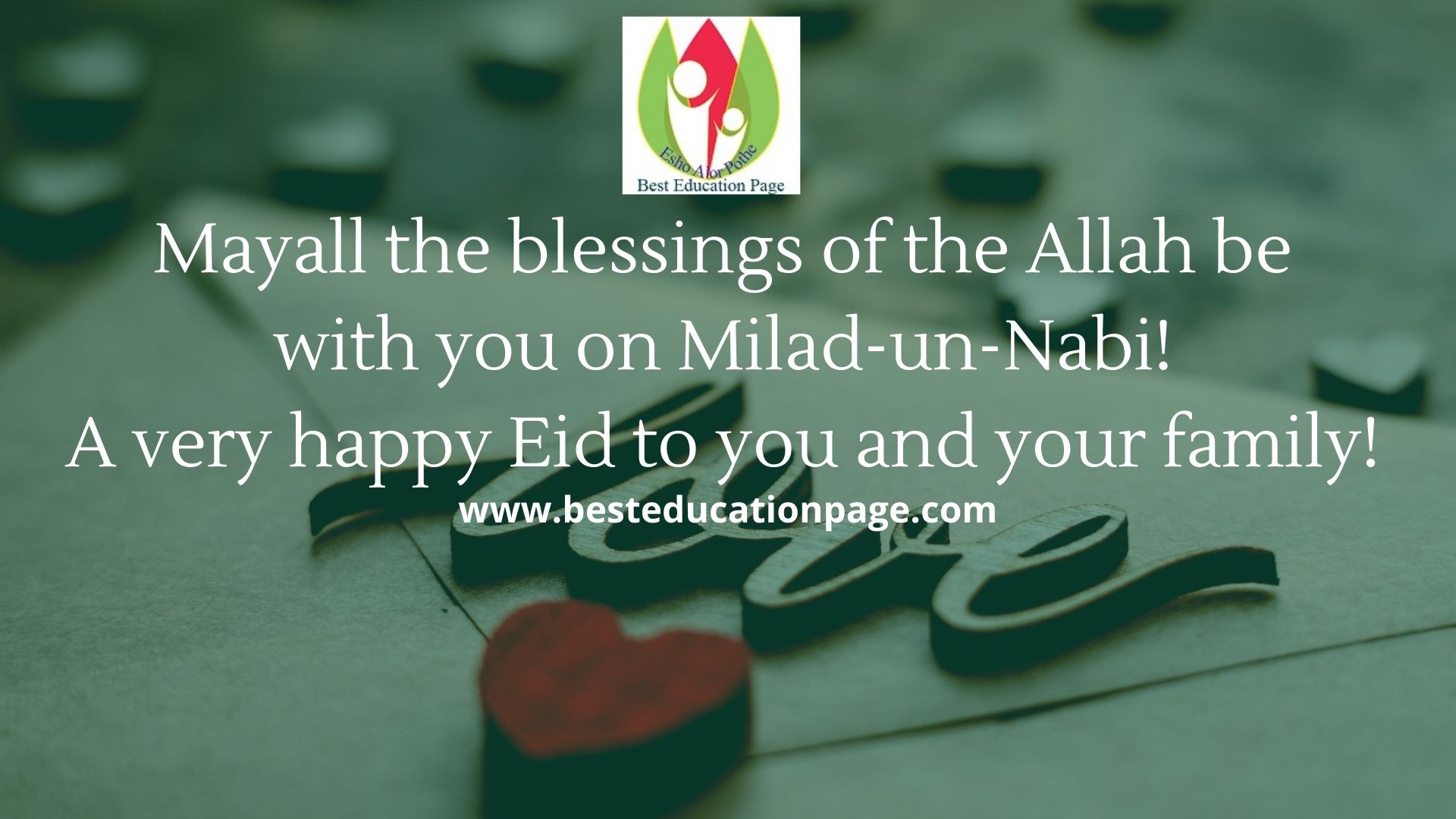 May all the blessings of the Allah  be with you on Milad-un-Nabi! A very happy Eid to you and your family!