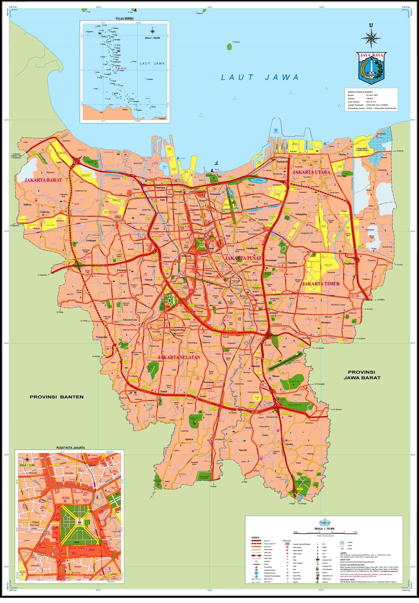 Peta Kota Peta DKI Jakarta