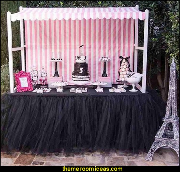 Tutu Tulle Table Skirt for Princess Party Table Paris party decorations - Paris themed party supplies - Party in Paris Birthday Party Decorations - Pink Paris Party - Paris party balloons - Eiffel Tower Favor Boxes - French-themed celebration - Pink Poodle Paris Theme Birthday Party Tutu Tulle Table Skirt for Princess Party Table