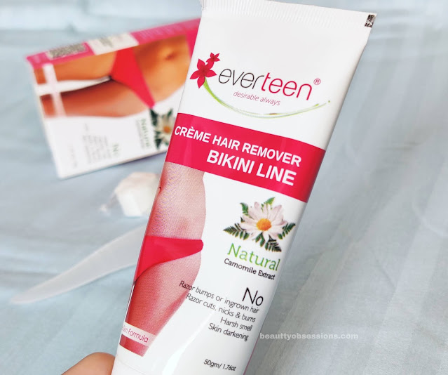 The Bikini hair removal process is always a nightmare for me Everteen Bikini Hair Removal Cream - Review