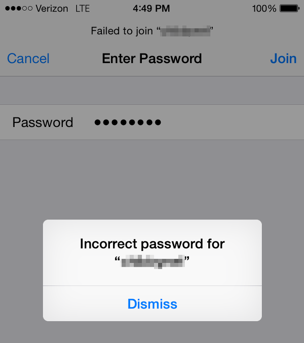 Incorrect password entered. Неверный пароль WIFI. Неверный пароль от вайфая. Incorrect password. Invalid password WIFI.