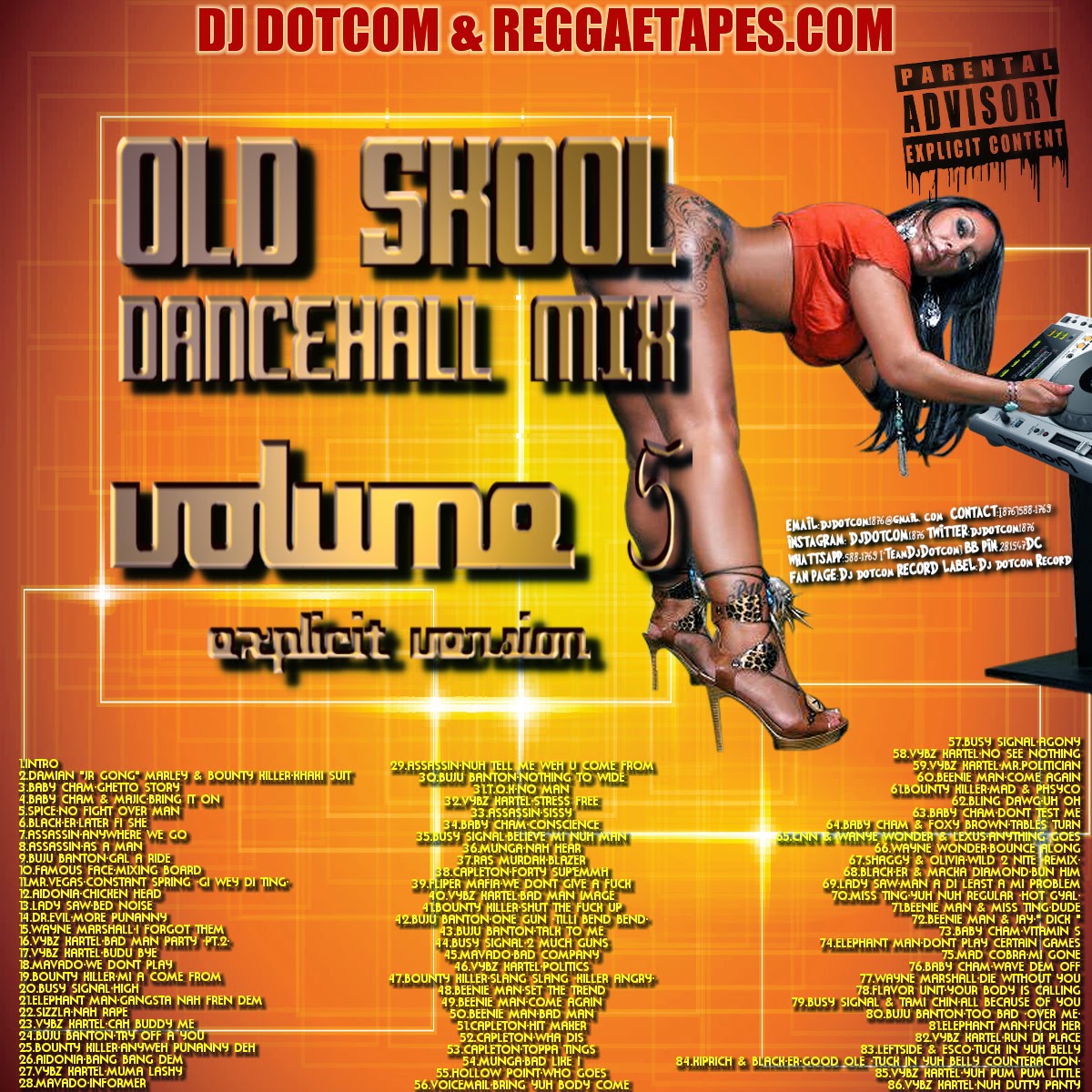 DJ OLD SKOOL DANCEHALL MIX VOL 5