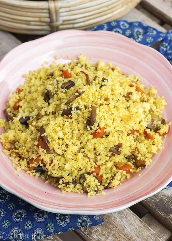 Cous-cous con verduras #vegetariano #vegano #saludable #ligero