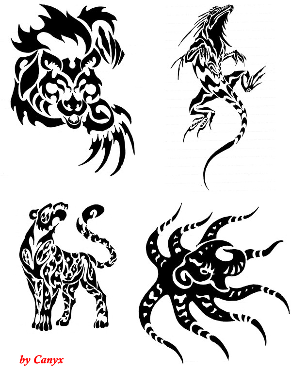 tribal animal tattoos. Tribal Animal Tattoos gives a