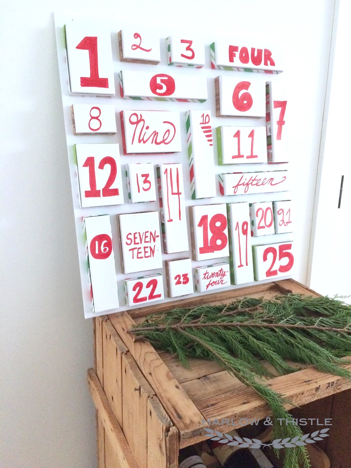 DIY Advent Calendar Harlow & Thistle