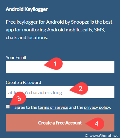 Android Keylogger register