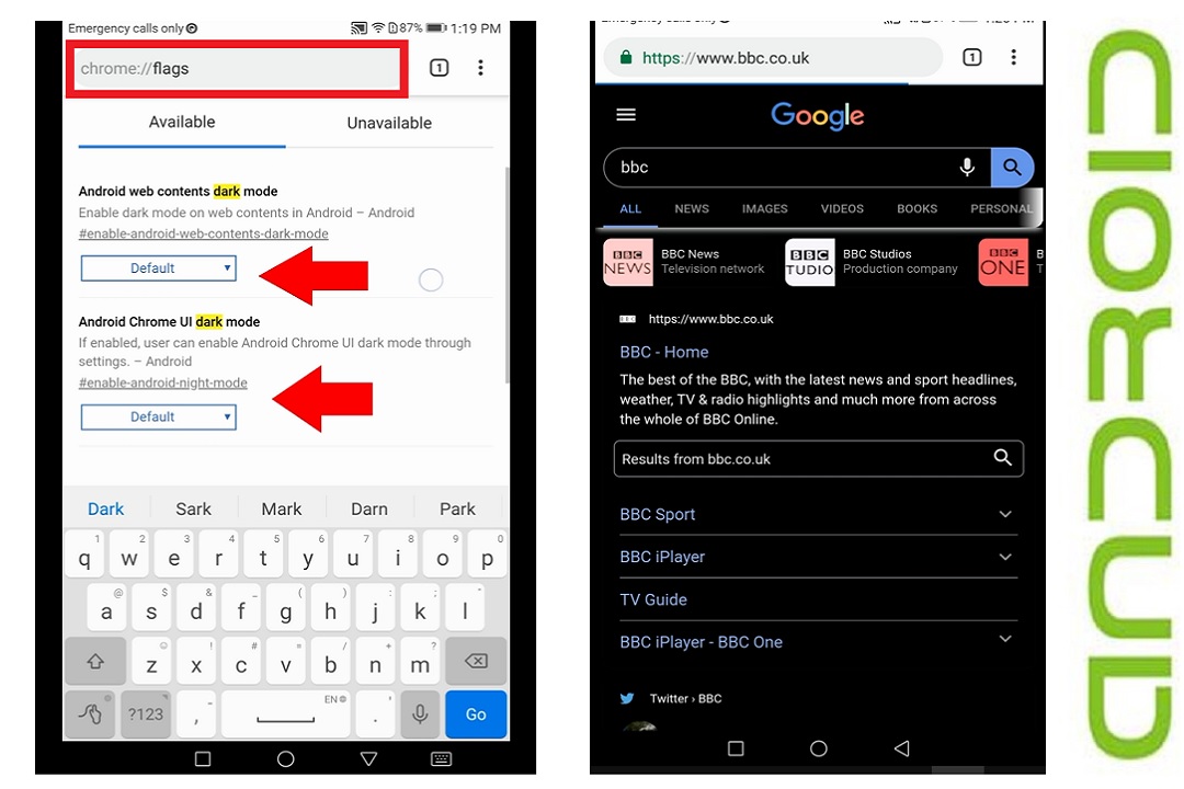 chrome dark mode chrome dark mode