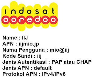 setting apn indosat ooredoo 4g