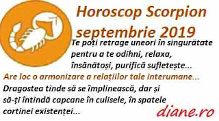 Horoscop septembrie 2019 Scorpion 