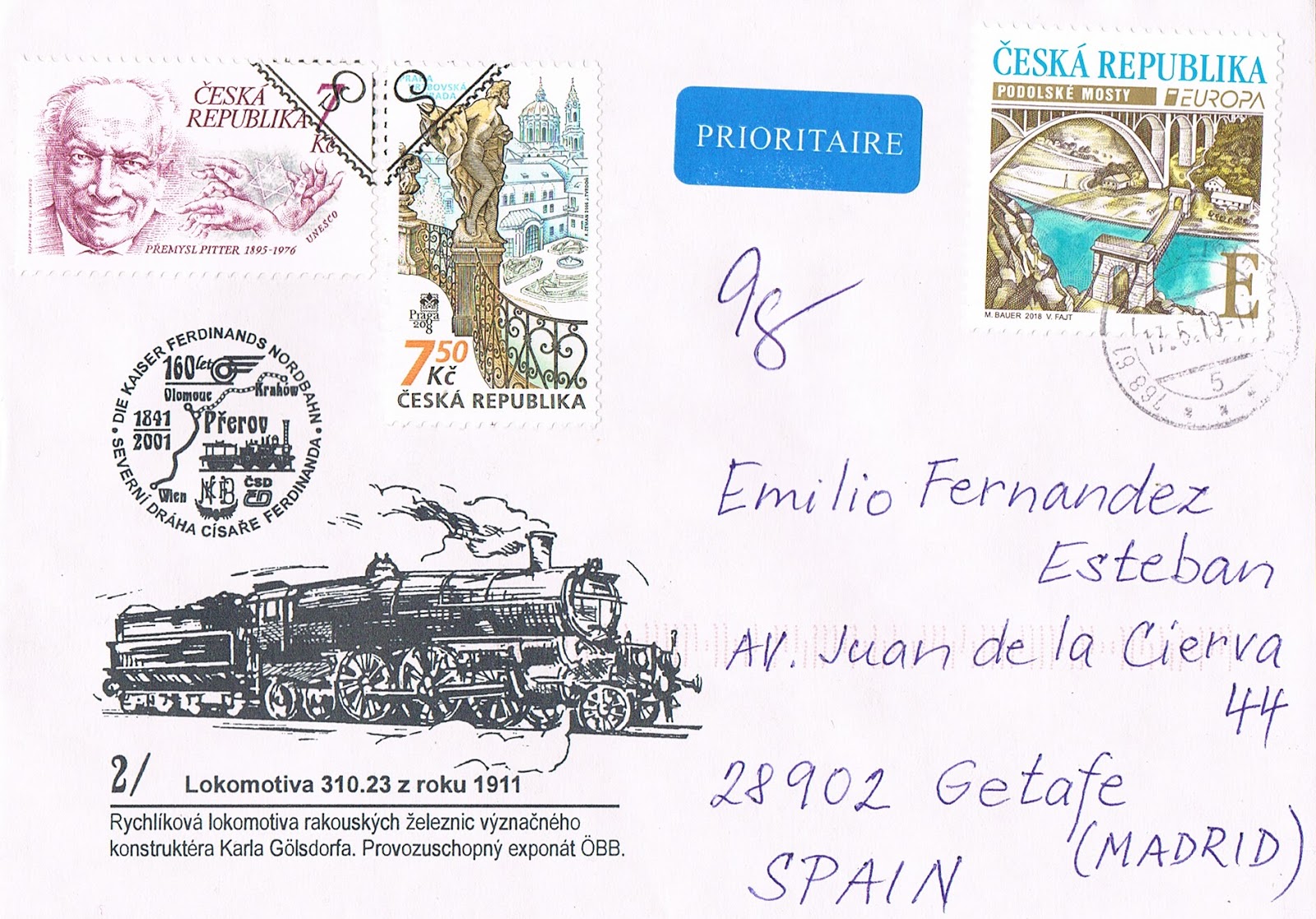 Letters in my mailbox Cover from Czech Republic