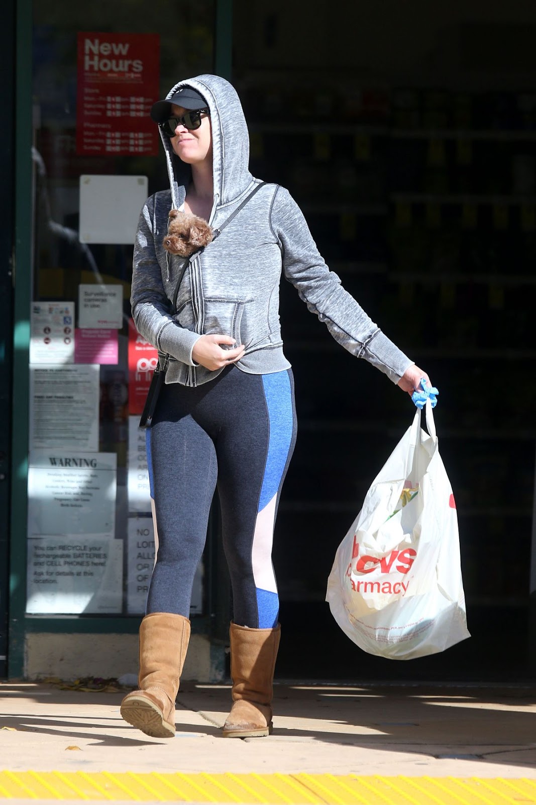 Pregnant Katy Perry Shopping with Her Dog at CVS Pharmacy in Los