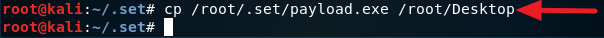 copy payload to desktop