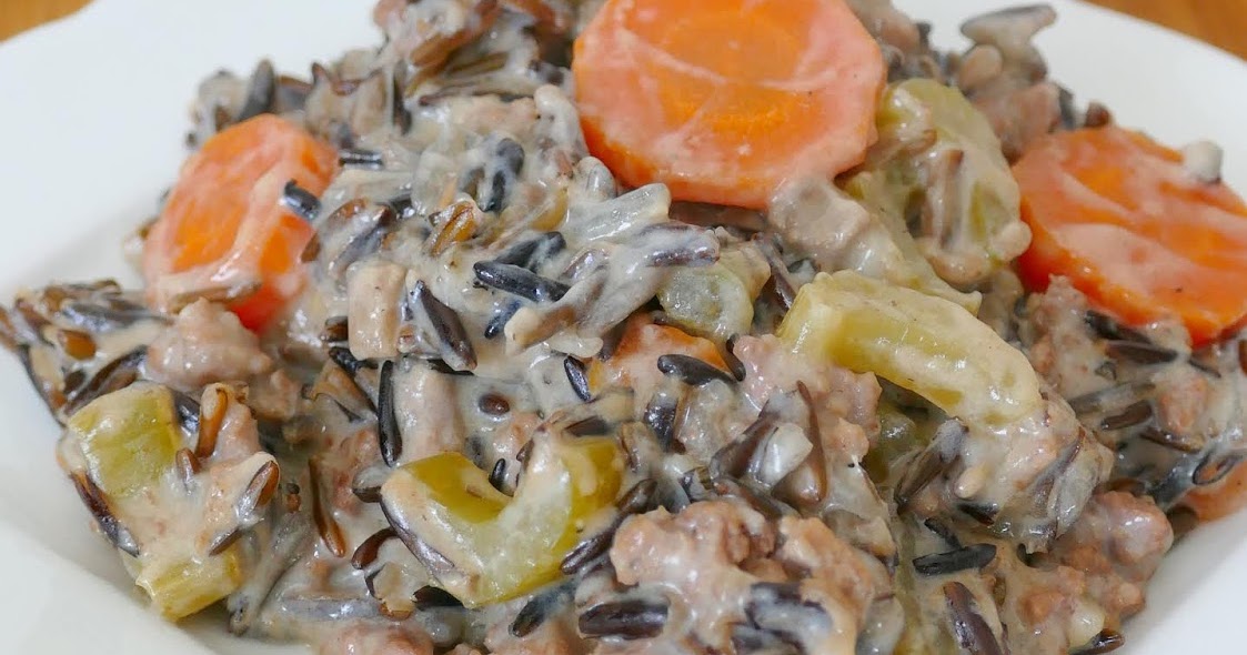 Minnesota Ground Beef and Wild Rice Hotdish Recipe