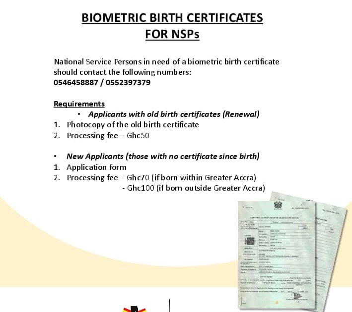 Mass Biometric Birth Certificate Registration for NSPs
