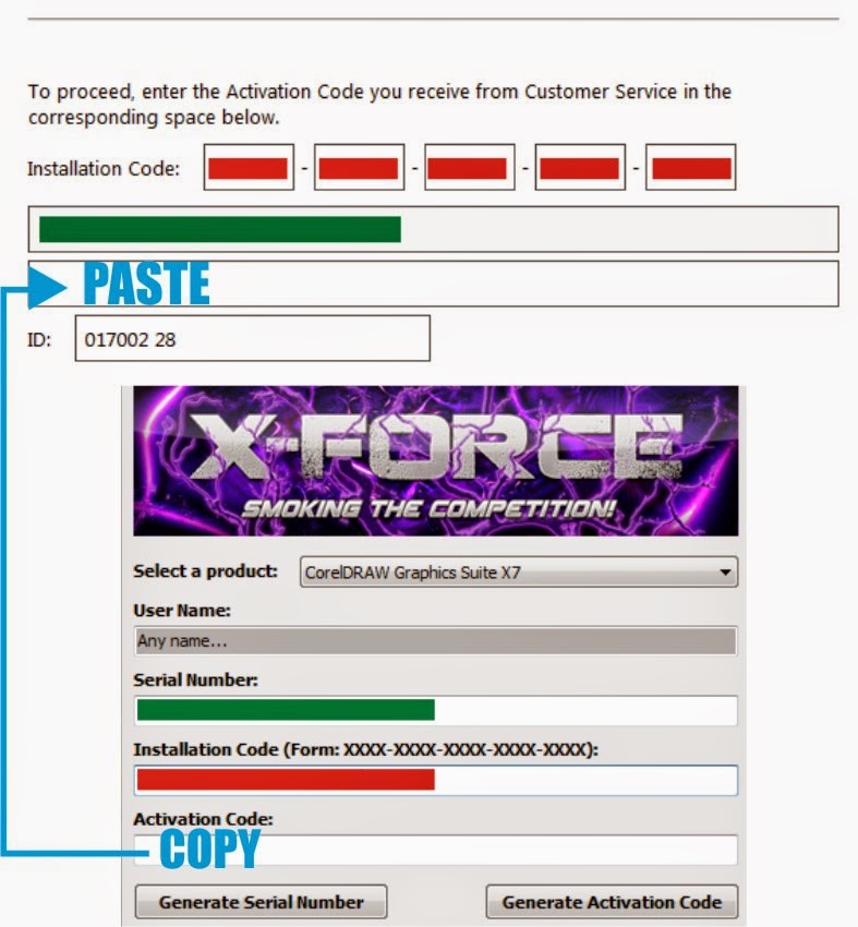 corel draw x7 serial number xforce