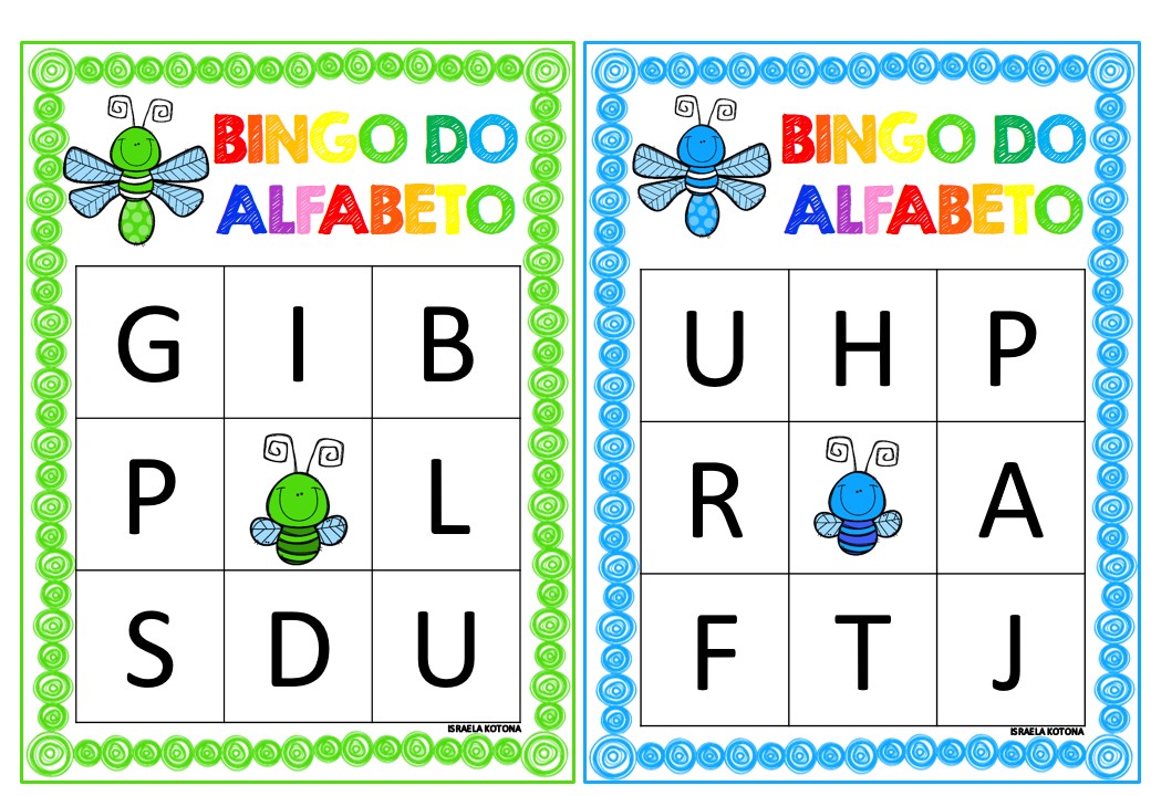 cartelas bingo letras - Atividades para Educação Infantil  Atividades para  educação infantil, Educação infantil, Bingo