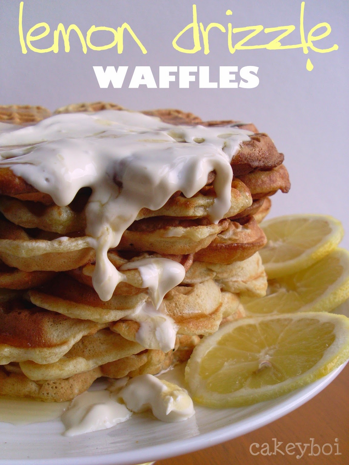 Lemon Drizzle Waffles