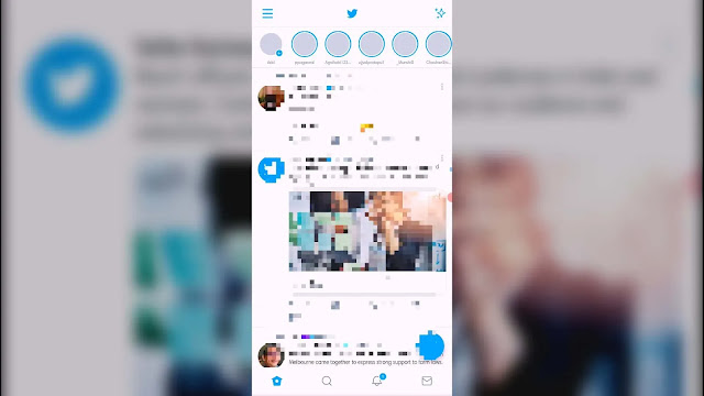 open menu Menu in twitter app