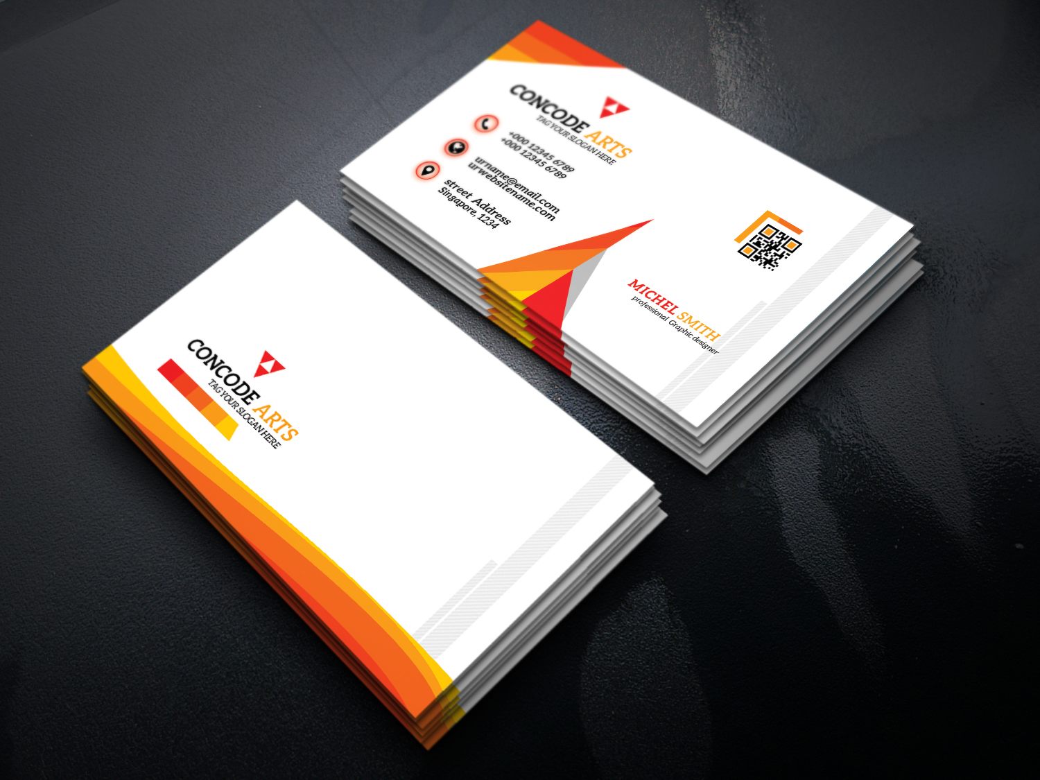 free download business cards vol 82 Creative free cards templates