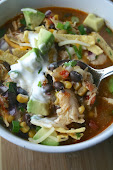 Slow Cooker Chicken Enchilada Soup