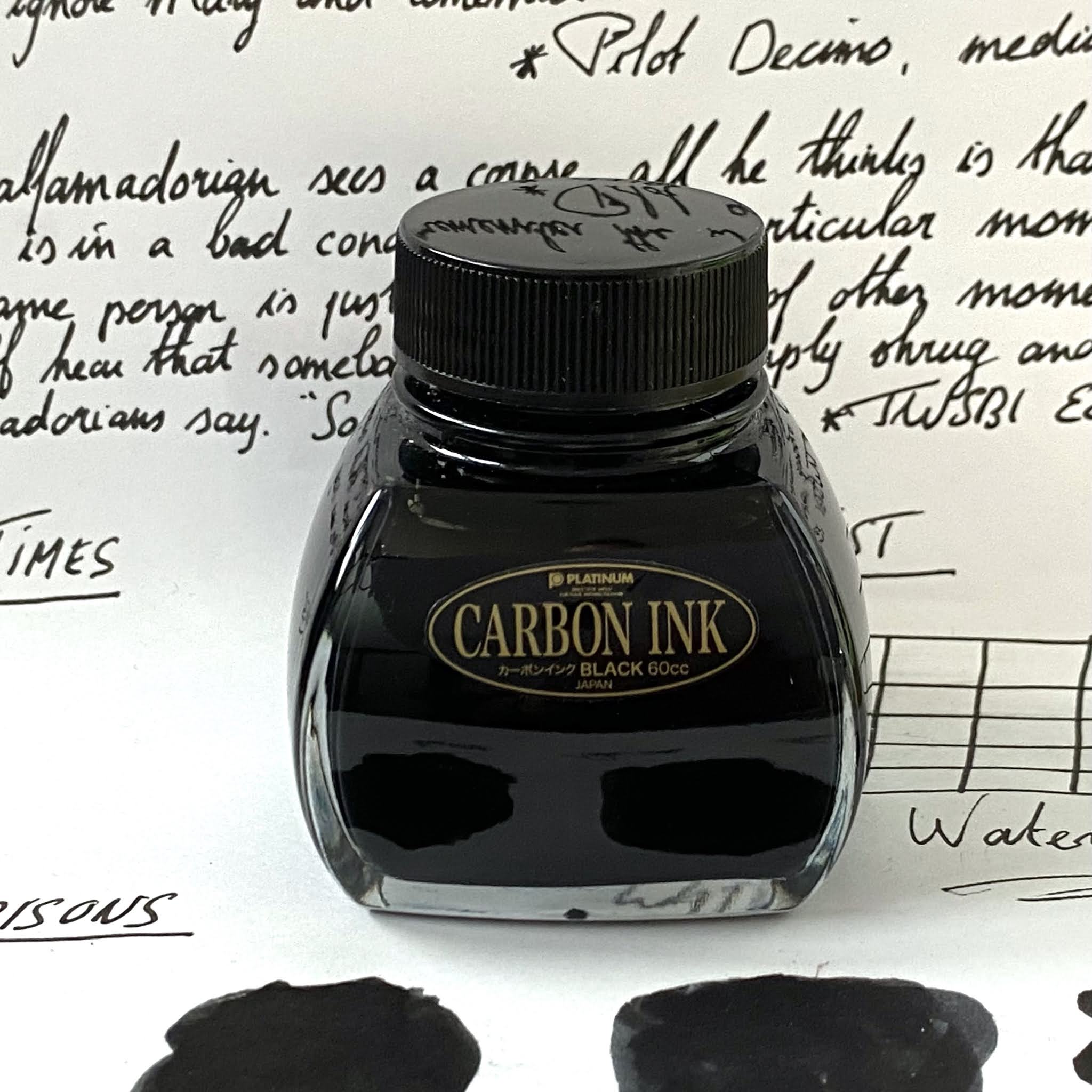 Platinum Carbon Black Ink - My Favourite Waterproof Ink // My Thoughts 