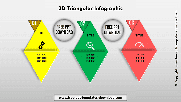 Triangular 3d Ppt Template Powerpoint Slide Download