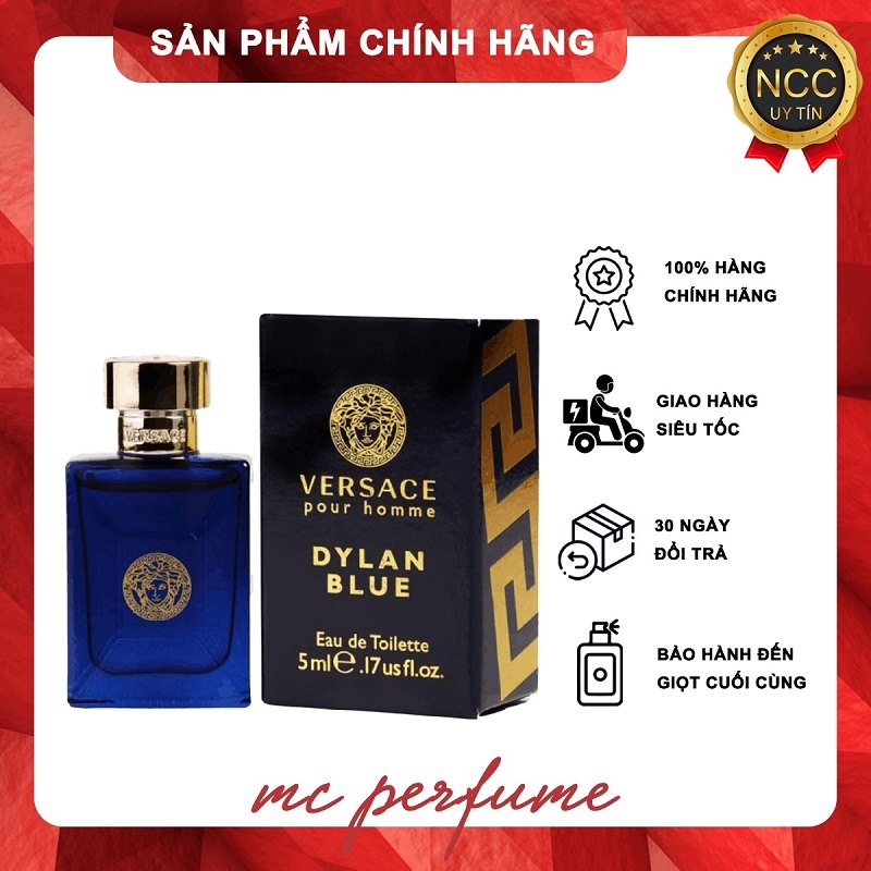 Nước hoa Versace Pour Homme Dylan Blue mini 5ml – EDT 5ml