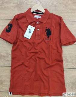 Cotton Solid Polo Collar T-Shirts