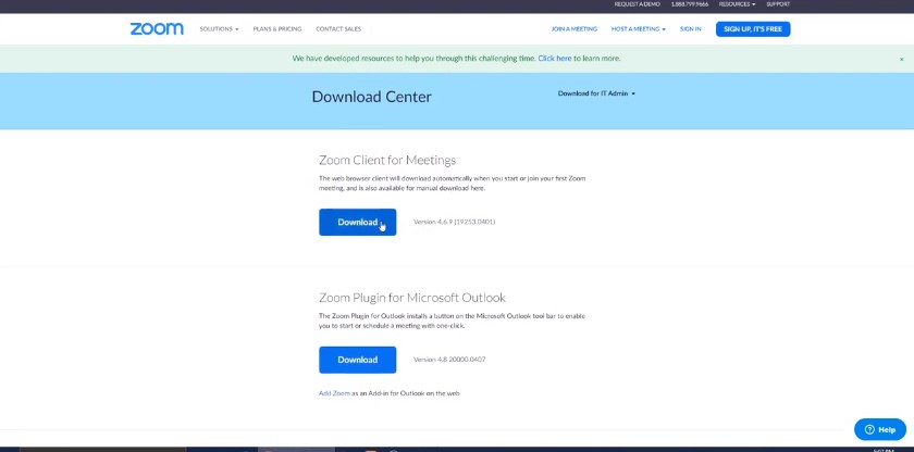 zoom download for windows 10