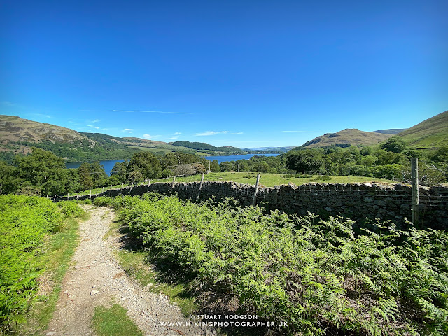 Ullswater walk Howtown Sandwick Glenridding best walk route map Steamer Boat Lake District lakes