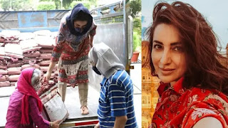 Tisca Chopra Tisca-chopra-and-her-parents-distributes-rice-to-the-needy-people-covid-19