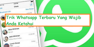 1001 Kumpulan Trik Whatsapp Terbaru Yang Wajib Anda Ketahui 