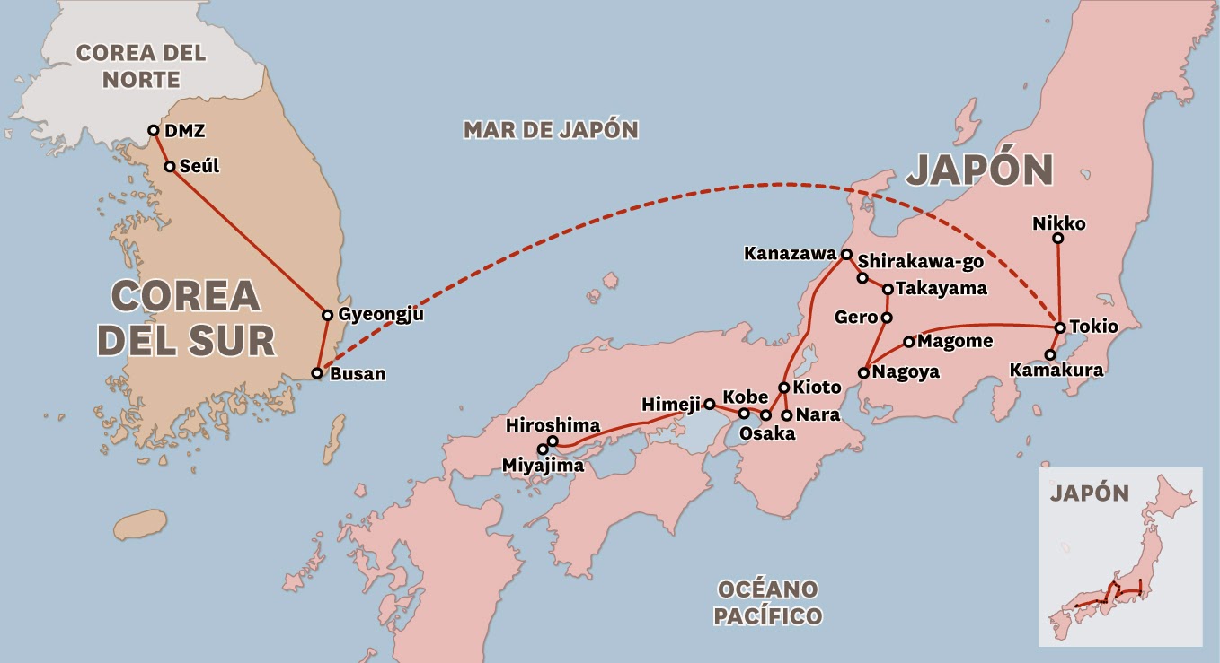 Corea y Japón - Hoja de Rutas - Blog de viajes y fotografía