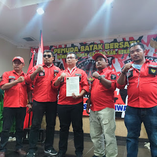 Ali Harjono Gultom Resmi Nakhodai DPC Pemuda Batak Bersatu Kab, Bekasi