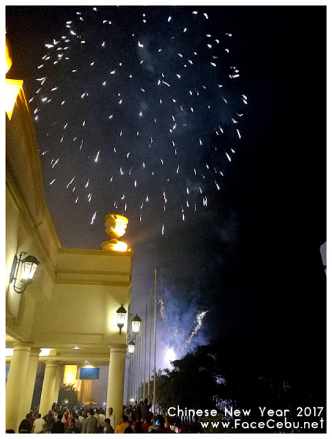 Grand fireworks display at the main entrance