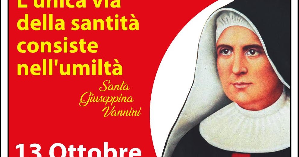 News canonizzazione Santa Giuseppina Vannini prega per noi